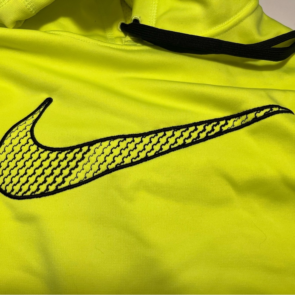 Neon yellow with black accents Nike hoodie diazepam Large
